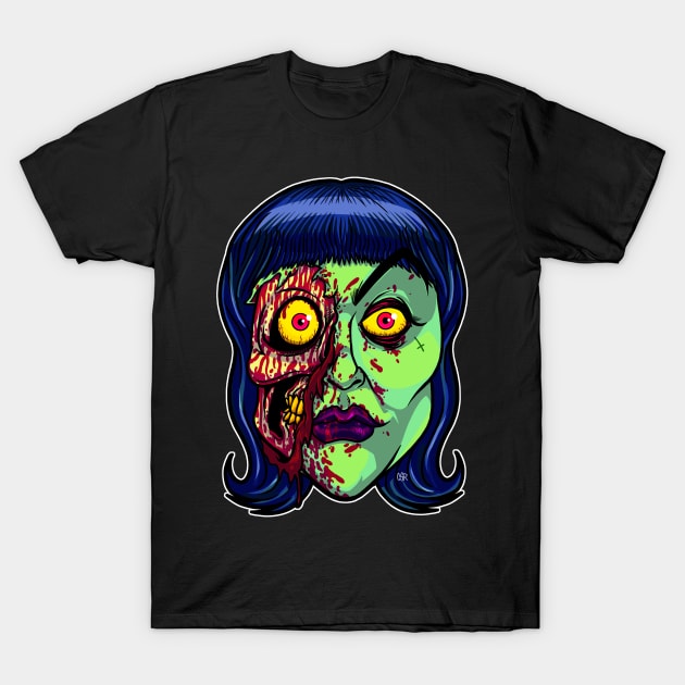 Zombie Grrrl T-Shirt by CsrJara / Perronegro Clothing